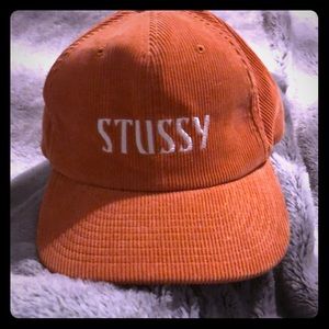 Orange Stussy hat